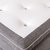Ebony grå kontinentalsäng - 5-zons dubbelsäng med sänggavel