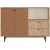 Armoire de cuisine Royce 2 - Chne/rouge brique