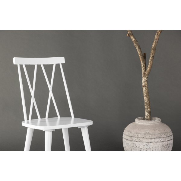 Mariette matstol - Vit