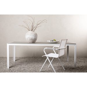 Table  manger Break 205 x 90 cm - Gris/Blanc