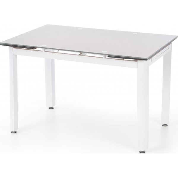 Table à manger Geneviève 120-180 cm - Blanc/beige Table à manger Geneviève 120-180 cm - Blanc/beige