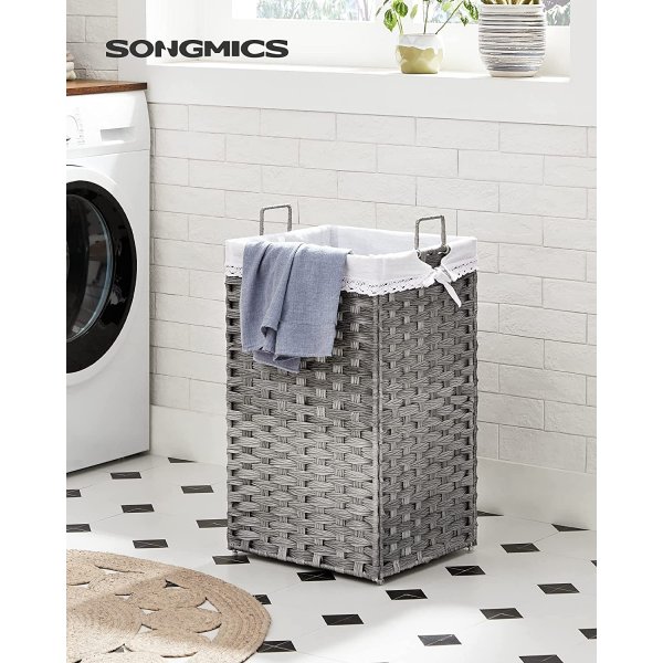 Panier à linge Henrietta 70 l - Gris Panier à linge Henrietta 70 l - Gris