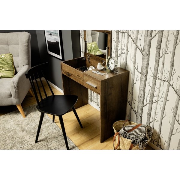 Nepo Plus sminkbord 80 x 40 cm - Mörk ek Nepo Plus sminkbord 80 x 40 cm - Mörk ek