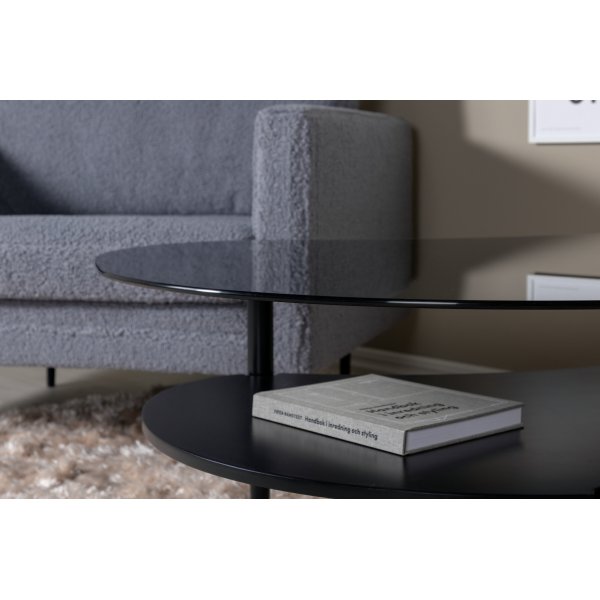 Egg bord 101 x 80 cm - Svart/Grå Egg bord 101 x 80 cm - Svart/Grå