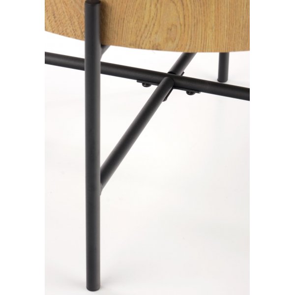 Table basse Ennis 45 cm - Chne/noir
