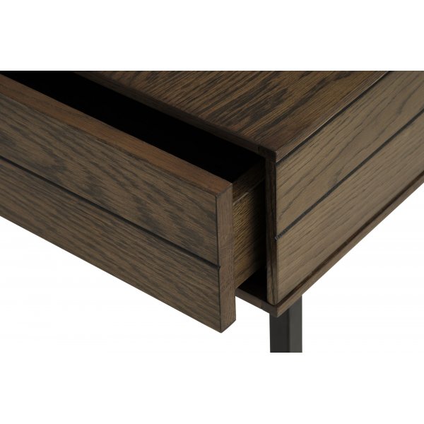 Inez soffbord i brunoljad ek med förvaringslåda - 120x62 cm Inez soffbord i brunoljad ek med förvaringslåda - 120x62 cm