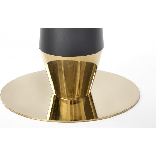 Molina eettafel 59 cm - Zwart marmer/zwart/goud