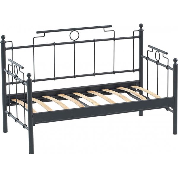 Hampus 2-sits utesoffa - Svart/fume + Textilrengöring för möbler Hampus 2-sits utesoffa - Svart/fume + Textilrengöring för möbler