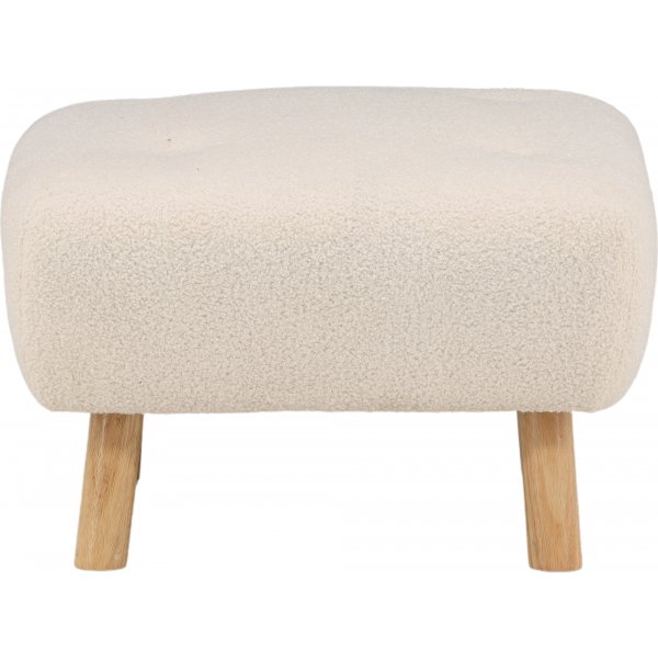 Salina sittpuff - Vit teddy Salina sittpuff - Vit teddy