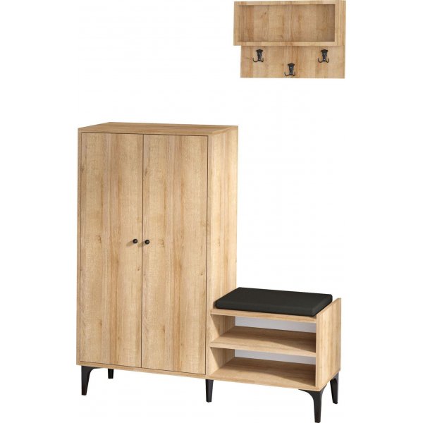 Schoenenkast Jess - Eiken