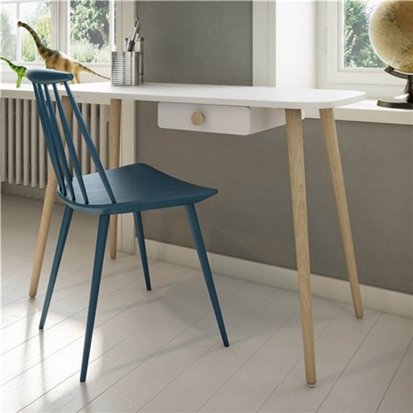 Bureau Gaia 110 x 49,5 cm - Blanc Bureau Gaia 110 x 49,5 cm - Blanc