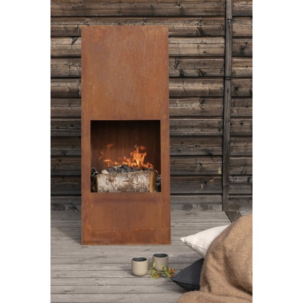 Cheminée Bastian 20 x 50 cm - Orange rouille Cheminée Bastian 20 x 50 cm - Orange rouille