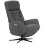 Marbck lyx reclinerftlj (2 el-motorer) inbyggt fotstd - Ljusgrtt tyg