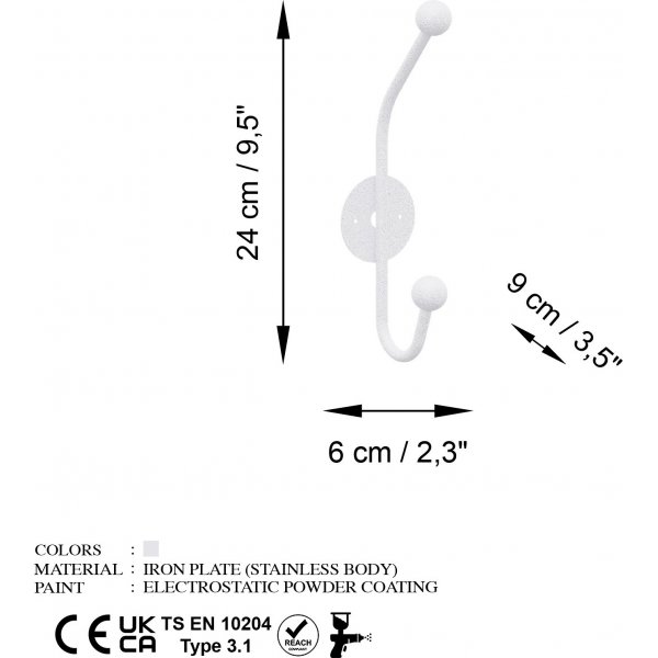 Cintre Rhino - Blanc