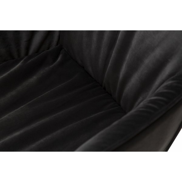 Fauteuil Join - Velours noir Fauteuil Join - Velours noir