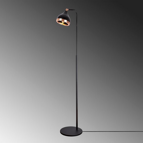 Yildo golvlampa 1 - Svart/koppar Yildo golvlampa 1 - Svart/koppar