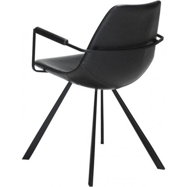 Pitch karmstol - Vintage svart