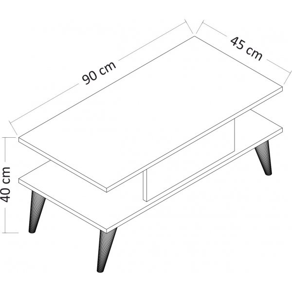 Table basse Beta - Blanc Table basse Beta - Blanc