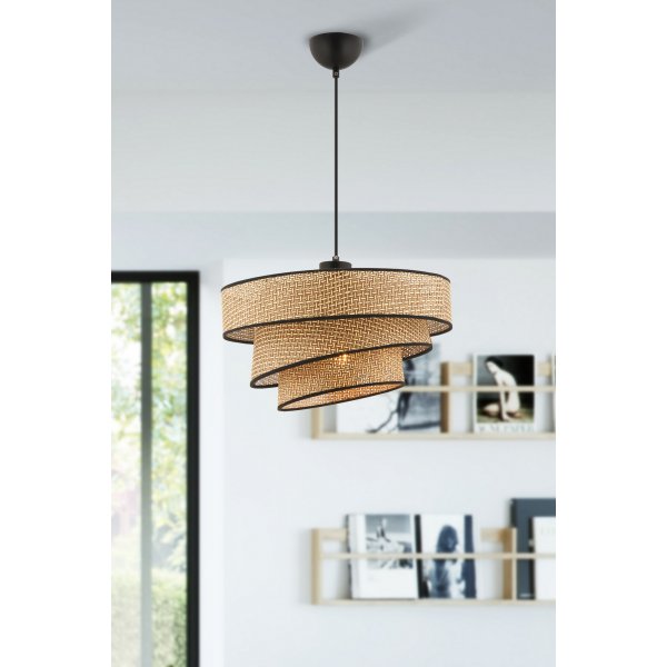 Couper taklampa - Beige/svart