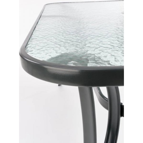 Antony utebord - Grå metall / Glas + Rengöring för möbler Antony utebord - Grå metall / Glas + Rengöring för möbler