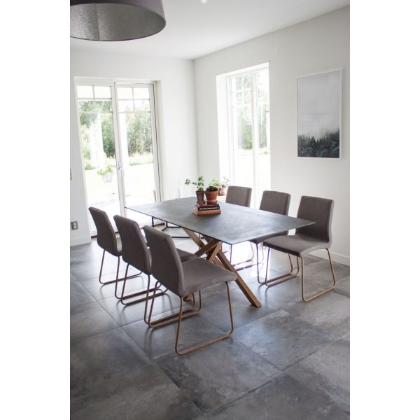 Linero matstol - Svart/grå Linero matstol - Svart/grå