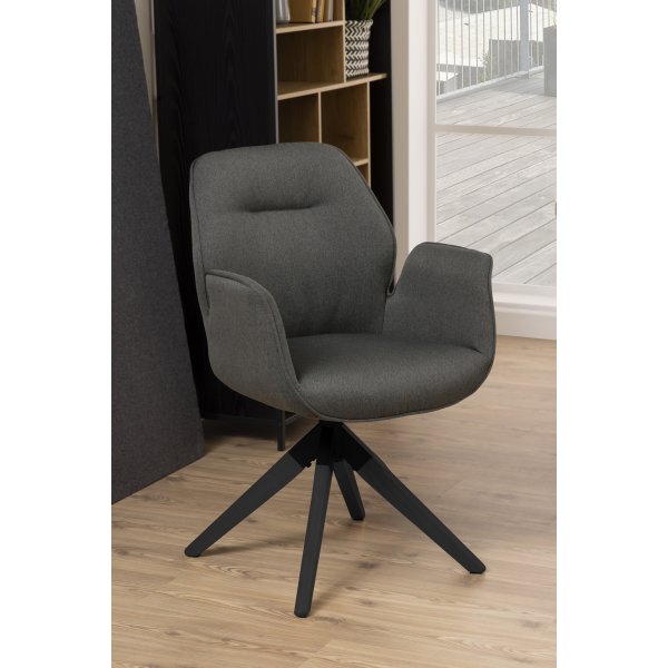 Fauteuil Aura - Gris foncé/noir Fauteuil Aura - Gris foncé/noir