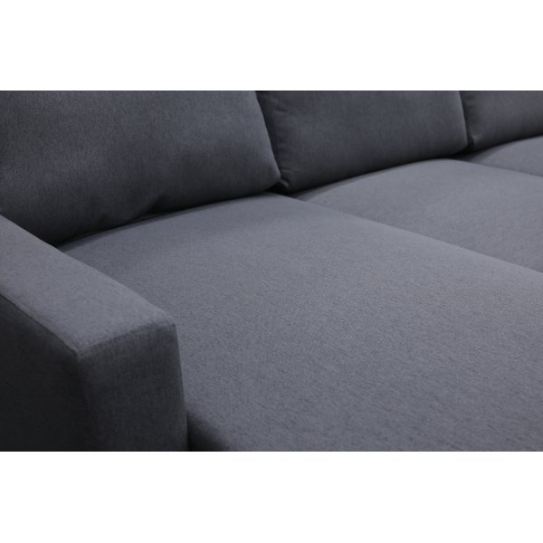 Bäddsoffa U-form mörkgrå - Dream Bäddsoffa U-form mörkgrå - Dream
