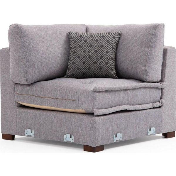 Canapé divan Lena - Gris clair Canapé divan Lena - Gris clair