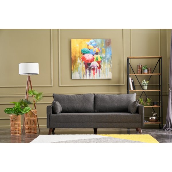 Canap Bella 3 places - Anthracite