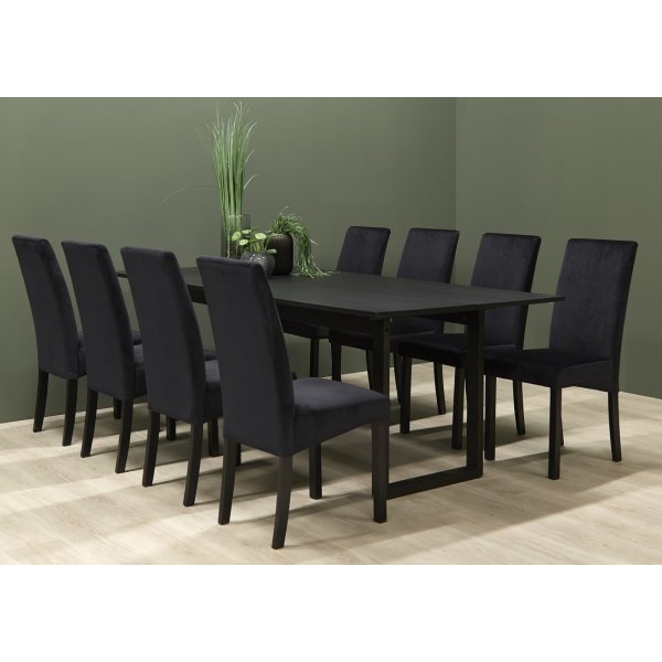Manhattan matbord 220 cm - Svartbetsad ask Manhattan matbord 220 cm - Svartbetsad ask