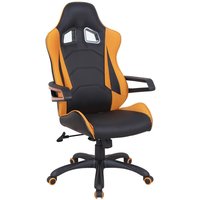 Andjela kontorsstol - Svart/orange Andjela kontorsstol - Svart/orange