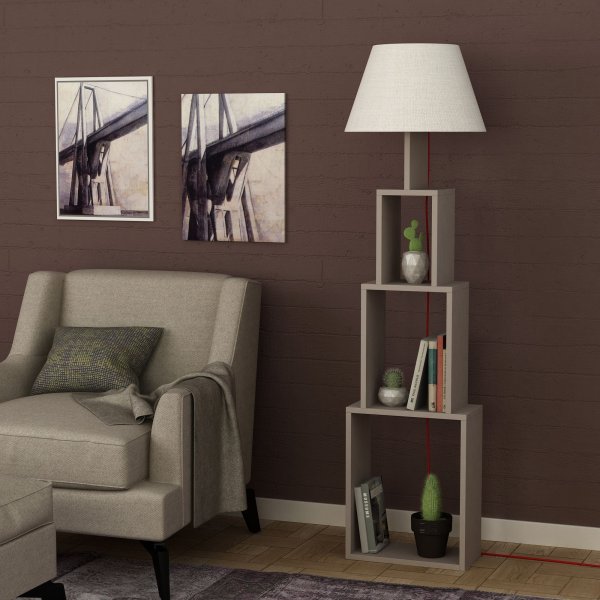 Tower golvlampa - Ljus mocka/beige