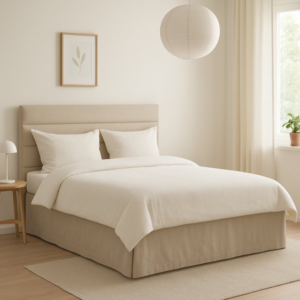 Grand sänggavel 105 x 120 cm - Beige Grand sänggavel 105 x 120 cm - Beige