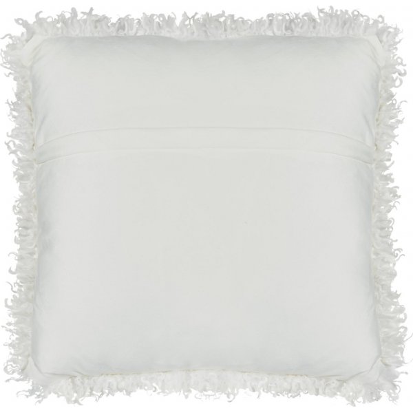 Coussin dcoratif Wooly Ivoire - 45 x 45 cm