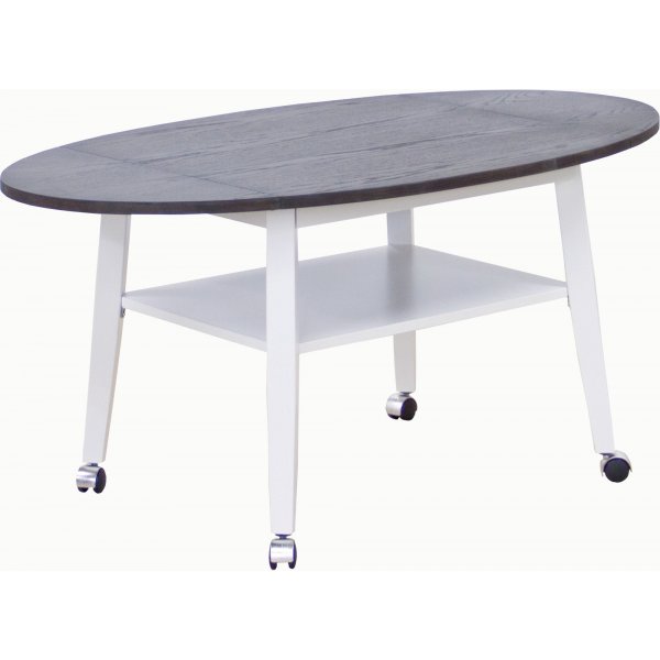 Table basse Beatrix à rabats rabattables 70/95/120 x 70 cm - Chêne teinté marron Table basse Beatrix à rabats rabattables 70/95/120 x 70 cm - Chêne teinté marron