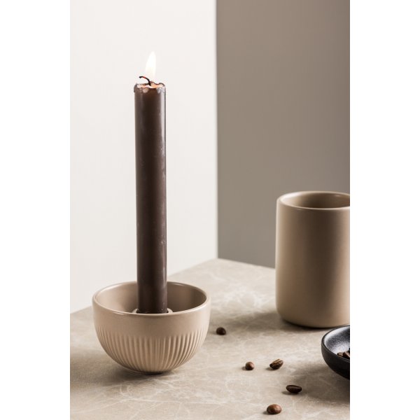 Bougeoir Posh 9 x 6 cm - Beige Bougeoir Posh 9 x 6 cm - Beige