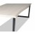 Bretagne matbord 240 cm - Whitewash/svart