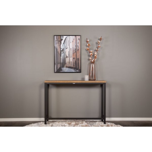 Table relief Charlotte 110 x 30 cm - Noir/imitation th