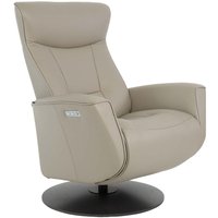 Hjellegjerde Oscar reclinerfåtölj (El-funktion) - Beige (Läder) / Svart Hjellegjerde Oscar reclinerfåtölj (El-funktion) - Beige (Läder) / Svart