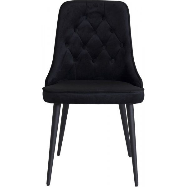 Alice Deluxe matstol - Svart sammet