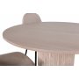 Bianca Matgrupp runt vitputsat matbord med 4 st Polar beige stolar