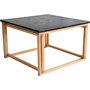Accent soffbord 75 - Svart granit / Oljad ek