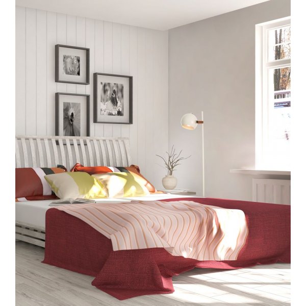 Bow vloerlamp - Wit/bruin/zilver Bow vloerlamp - Wit/bruin/zilver