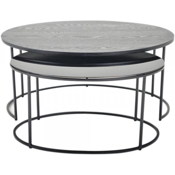 Edler ovalt soffbord 100x70 | 80x50 cm - Svart