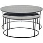 Edler ovalt soffbord 100x70 | 80x50 cm - Svart
