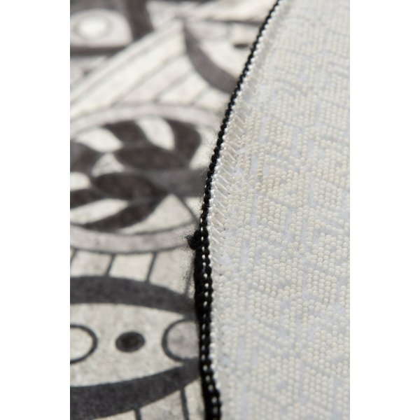 Tapis de bain Mandala - Noir/blanc