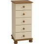 Richmond smal byr med 5 ldor - Brun/grddvit