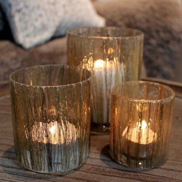 Maja ljuslykta 3-pack 10 x 12 cm / 8 x 10 cm / 7 x 8 cm - Glas Maja ljuslykta 3-pack 10 x 12 cm / 8 x 10 cm / 7 x 8 cm - Glas