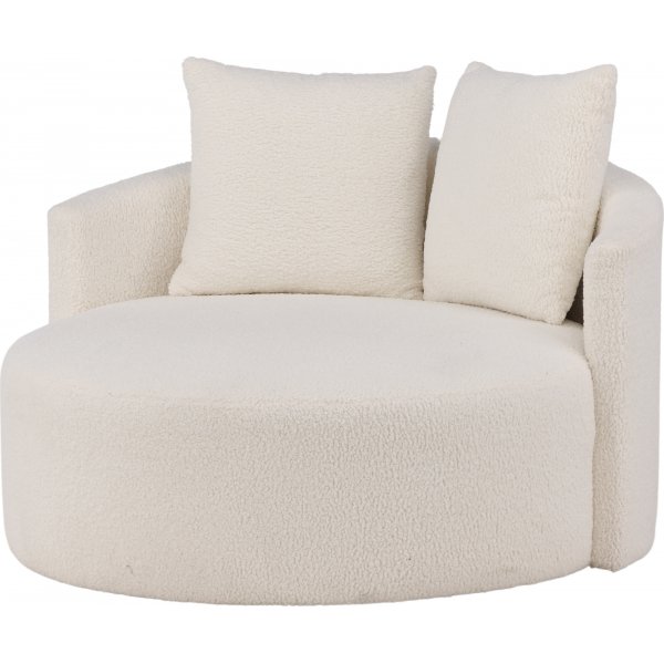 Canap 2 places Kelso - Teddy blanc