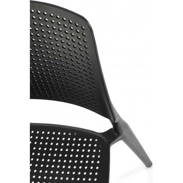 Chaise de salle  manger empilable Cadeira 514 - Noir